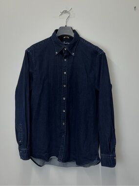Stenströms - Navy Button-Down Denim Over Shirt